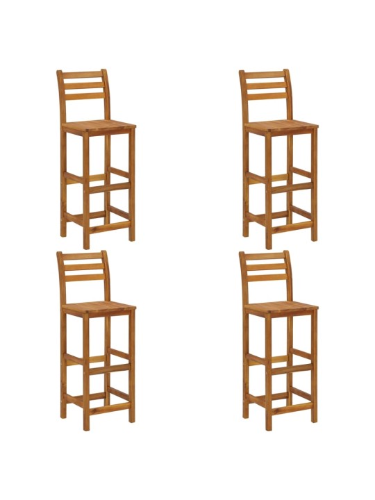 5dílný zahradní barový set masivní akáciové dřevo