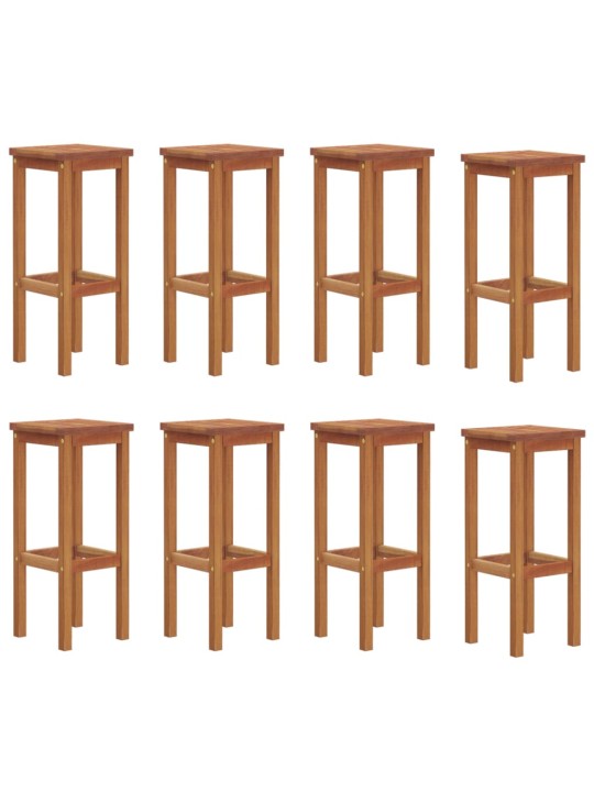 9dílný zahradní barový set masivní akáciové dřevo