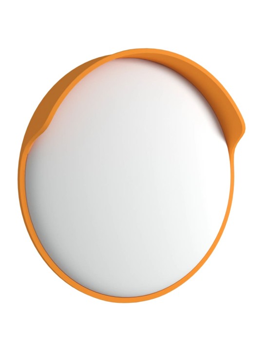 Venkovní konvexní dopravní zrcadlo oranžové ø30 cm polykarbonát