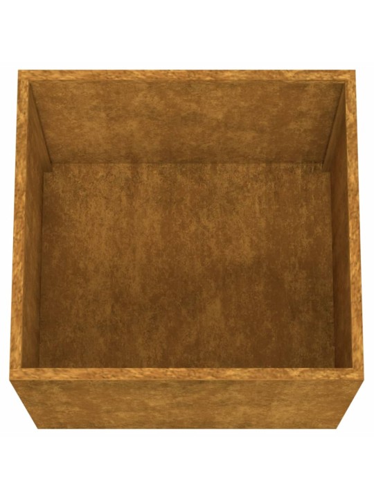 Truhlík 42x40x39 cm cortenová ocel