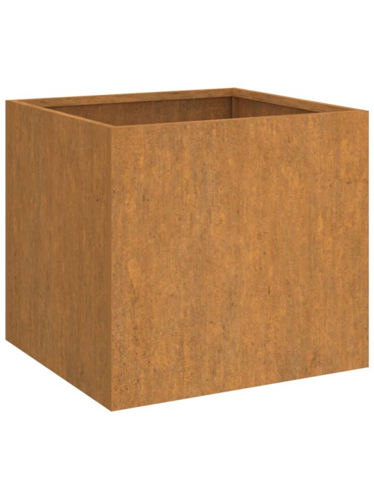 Truhlík 49x47x46 cm cortenová ocel