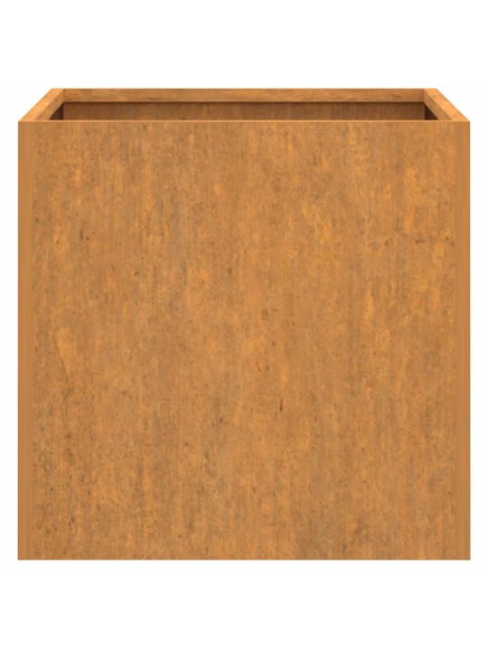 Truhlík 49x47x46 cm cortenová ocel