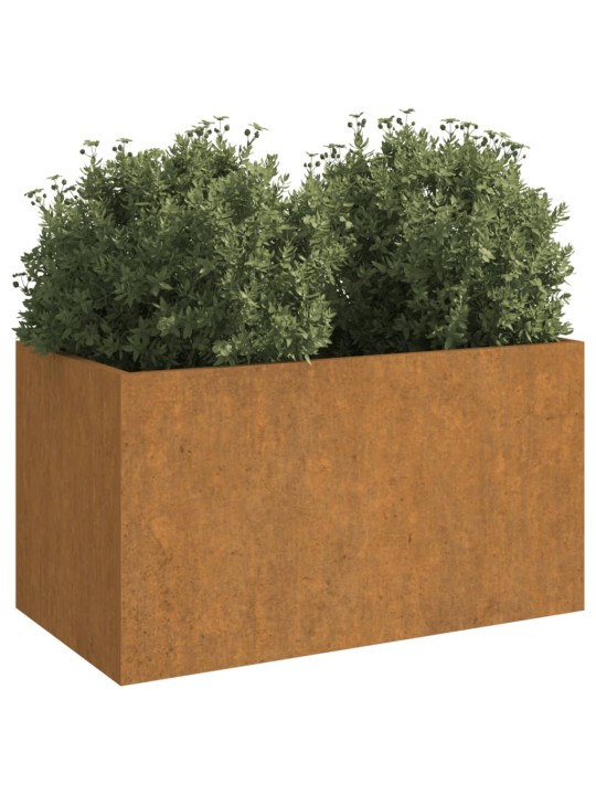 Truhlík 62x30x29 cm cortenová ocel