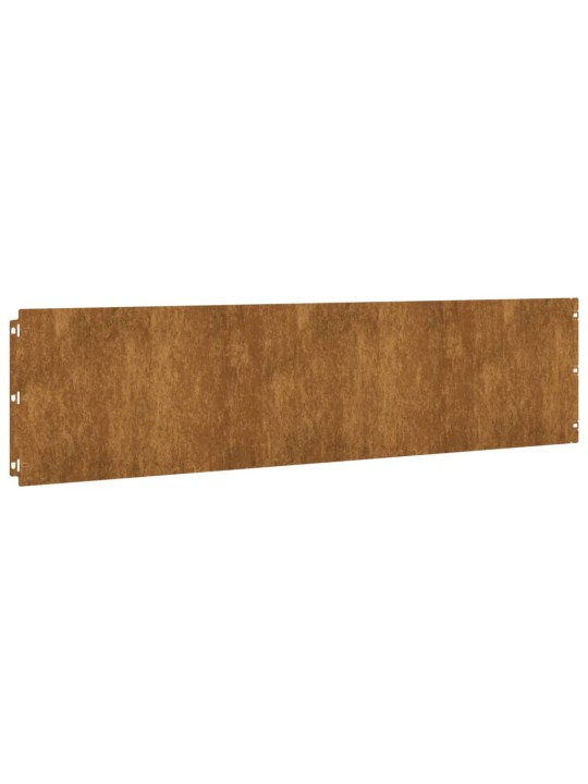 Travní lemy 10 ks 25 x 103 cm flexibilní cortenová ocel