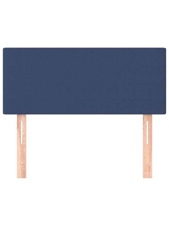 Čelo postele modré 80 x 5 x 78/88 cm textil