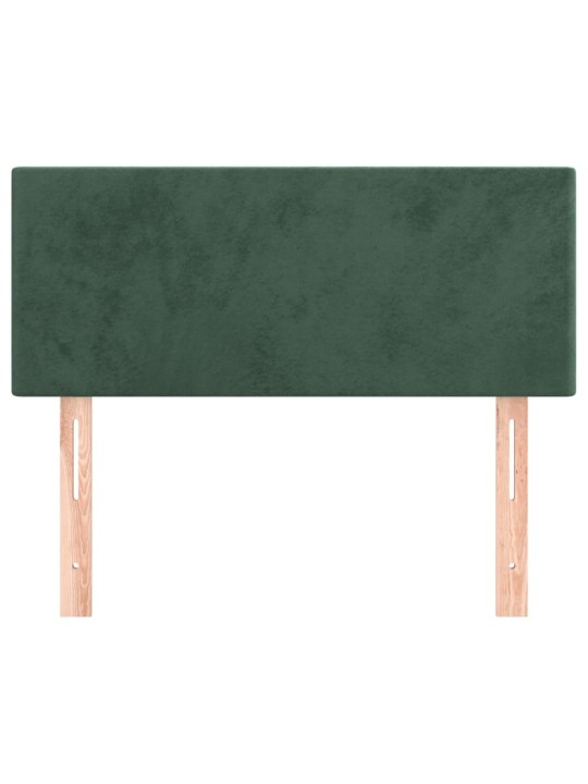 Čelo postele tmavě zelené 80 x 5 x 78/88 cm samet