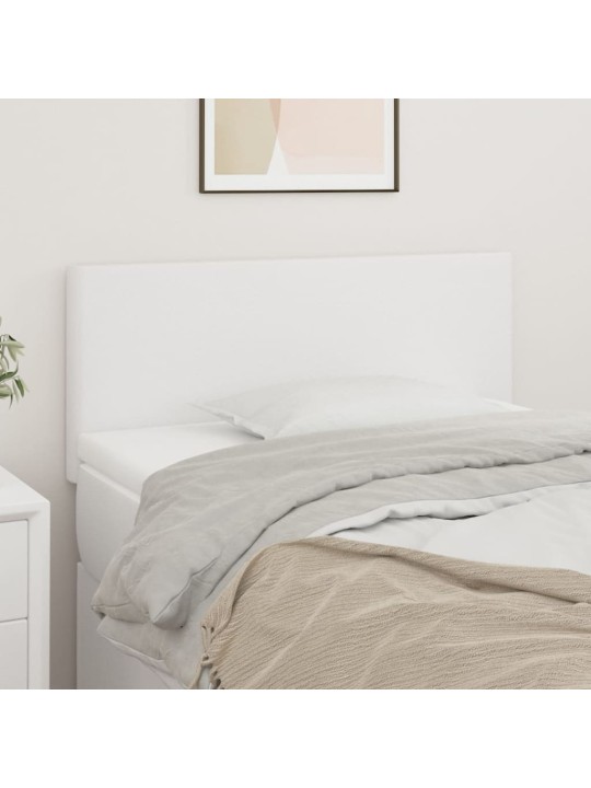 Čelo postele bílé 90x5x78/88 cm umělá kůže