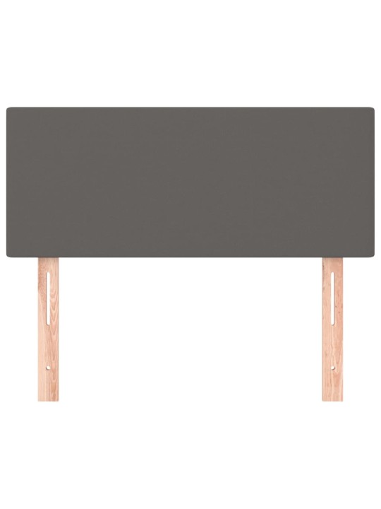Čelo postele šedé 90x5x78/88 cm umělá kůže