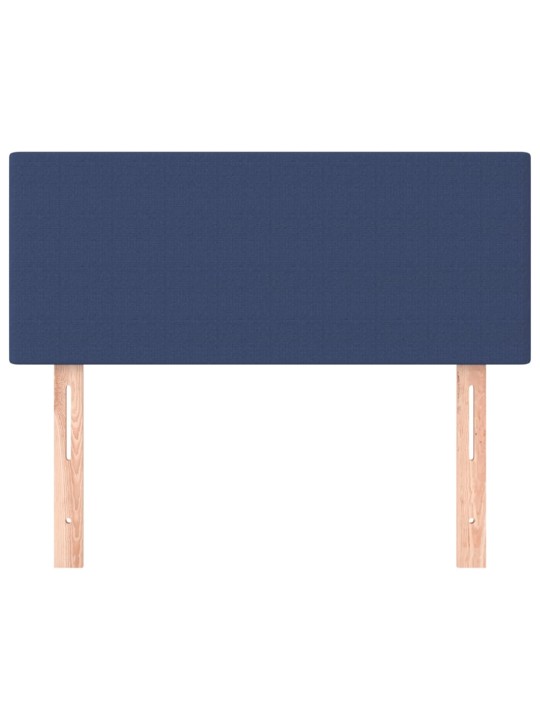 Čelo postele modré 100x5x78/88 cm textil