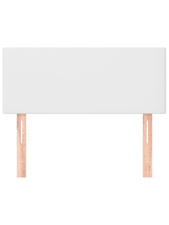 Čelo postele bílé 100x5x78/88 cm umělá kůže