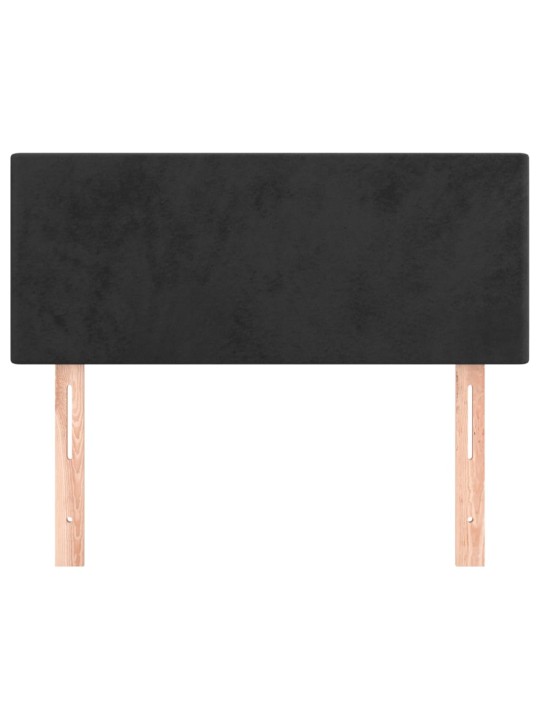 Čelo postele černé 100x5x78/88 cm samet