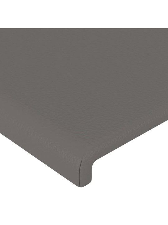 Čela postele 2 ks šedá 72 x 5 x 78/88 cm umělá kůže
