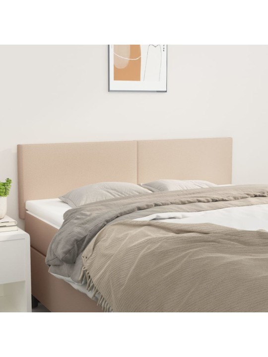 Čela postele 2 ks cappuccino 72 x 5 x 78/88 cm umělá kůže