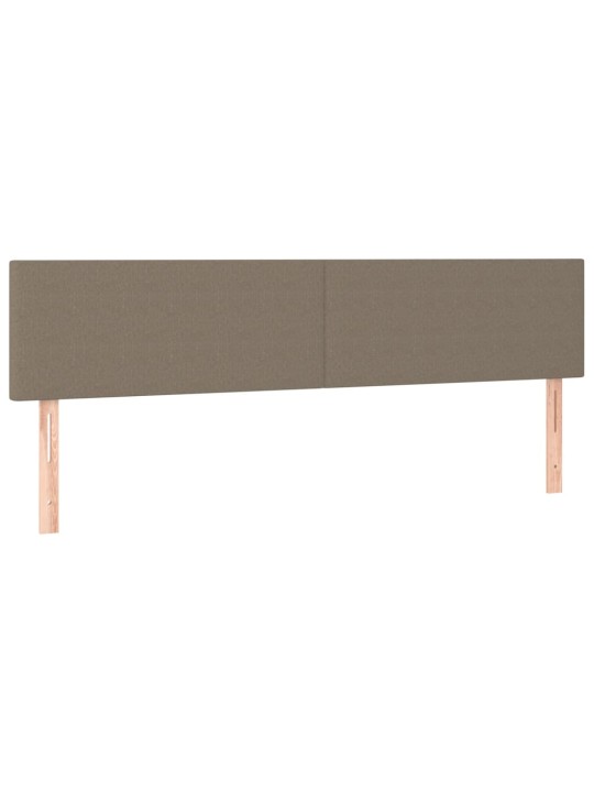 Čela postele 2 ks taupe 72 x 5 x 78/88 cm textil