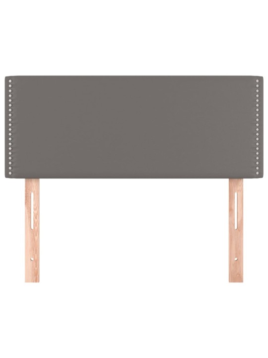 Čelo postele šedé 90x5x78/88 cm umělá kůže