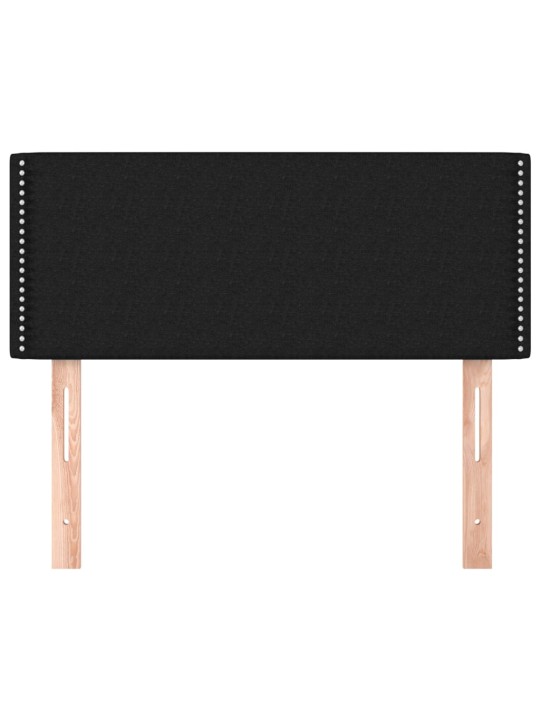 Čelo postele černé 100x5x78/88 cm textil