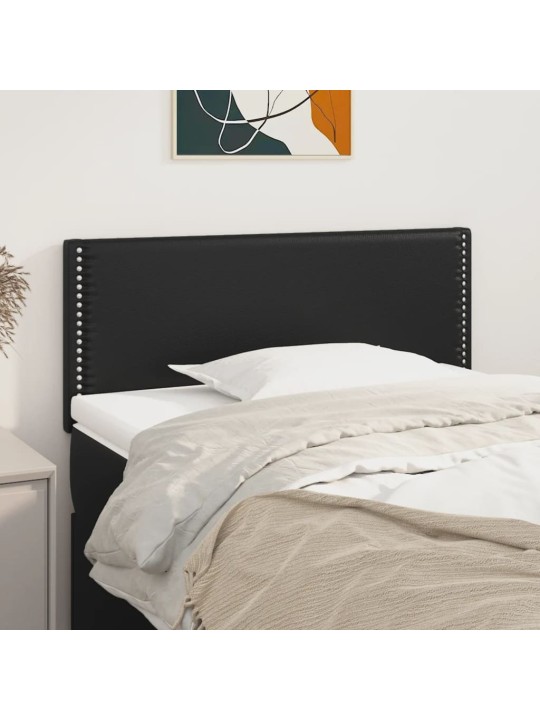 Čelo postele černé 100x5x78/88 cm umělá kůže