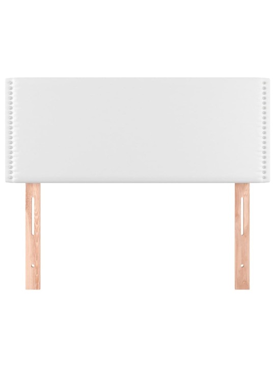 Čelo postele bílé 100x5x78/88 cm umělá kůže