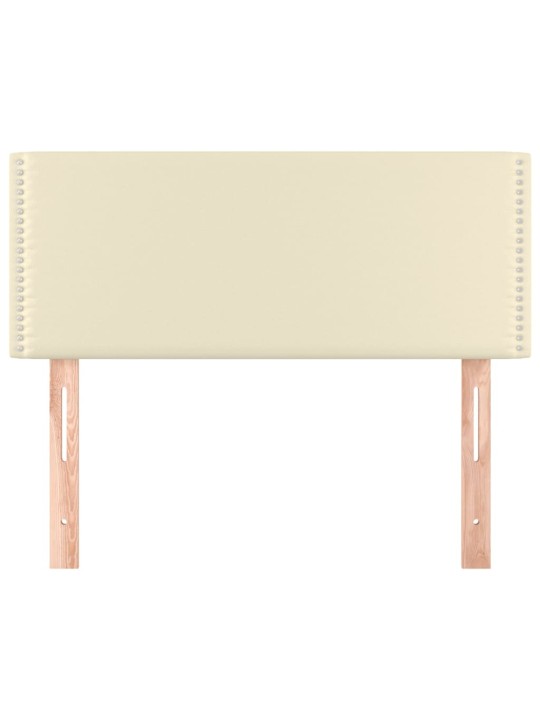 Čelo postele krémové 100x5x78/88 cm umělá kůže