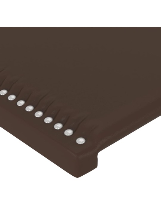 Čelo postele hnědé 100x5x78/88 cm umělá kůže