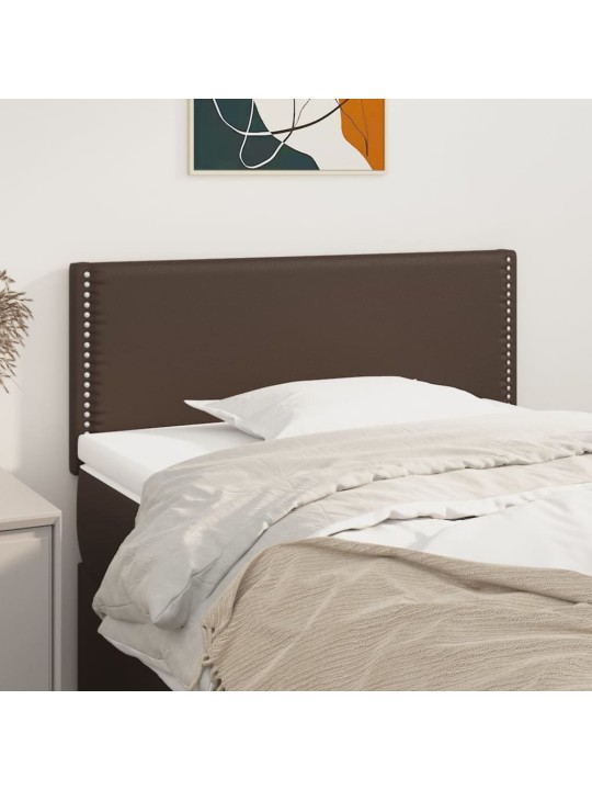 Čelo postele hnědé 100x5x78/88 cm umělá kůže