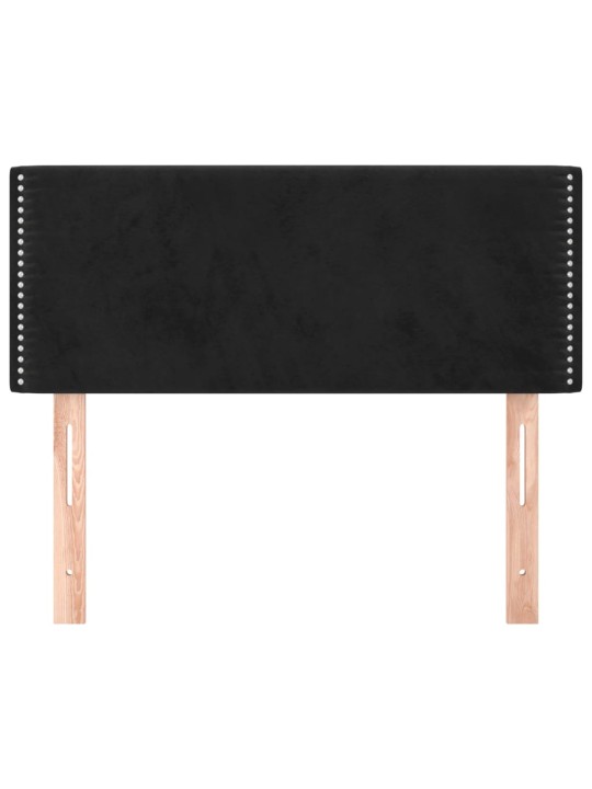 Čelo postele černé 100x5x78/88 cm samet