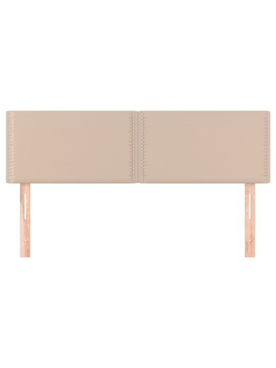 Čela postele 2 ks cappuccino 72 x 5 x 78/88 cm umělá kůže