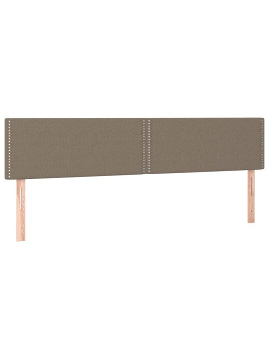 Čela postele 2 ks taupe 72 x 5 x 78/88 cm textil