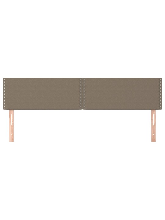 Čela postele 2 ks taupe 72 x 5 x 78/88 cm textil