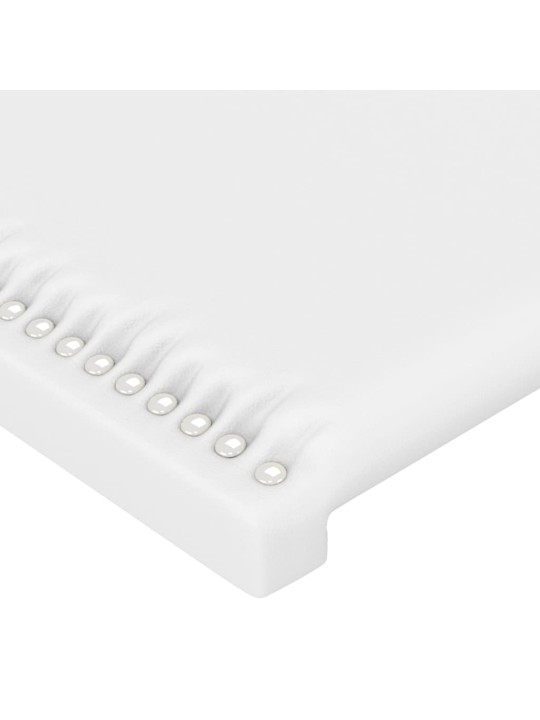 Čelo postele 2 ks bílé 90x5x78/88 cm umělá kůže