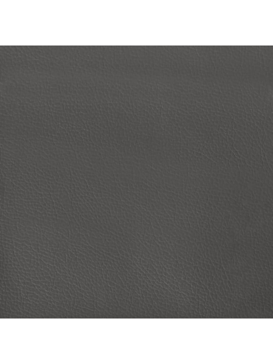 Čelo postele 2 ks šedé 90x5x78/88 cm umělá kůže