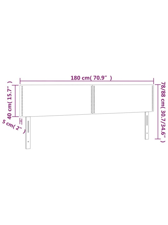 Čelo postele 2 ks šedé 90x5x78/88 cm umělá kůže