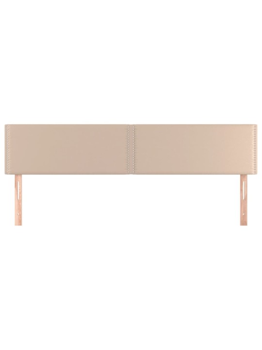 Čela postele 2 ks cappuccino 90x5x78/88 cm umělá kůže