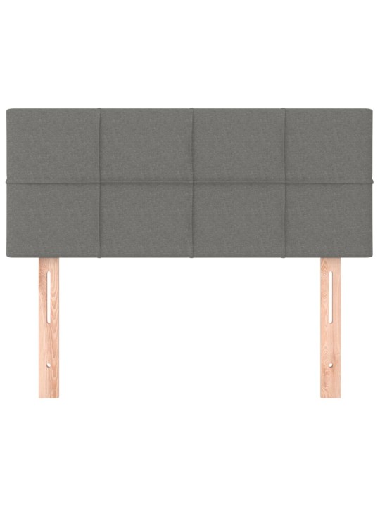 Čelo postele tmavě šedé 80 x 5 x 78/88 cm textil