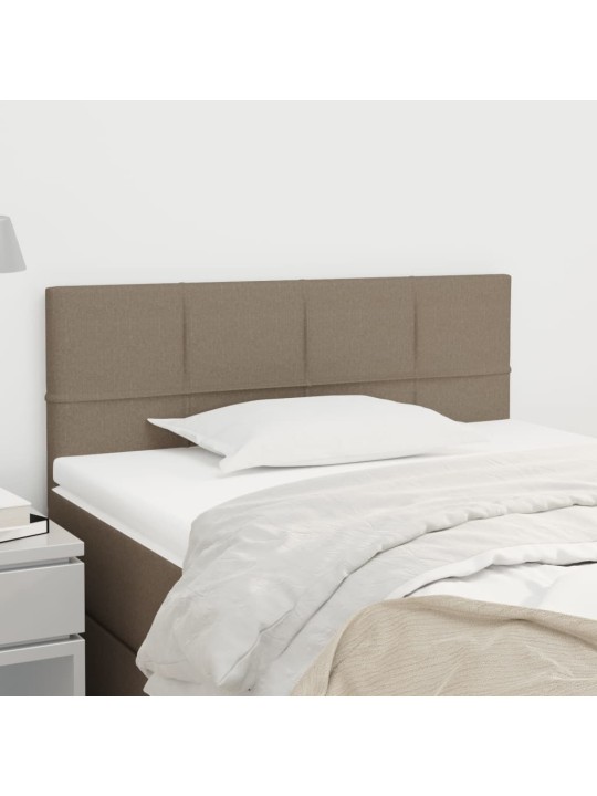 Čelo postele taupe 90x5x78/88 cm textil