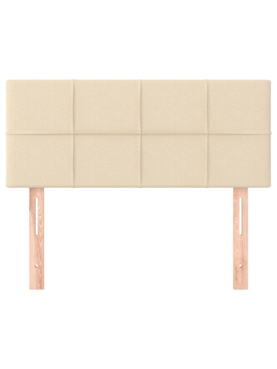 Čelo postele krémové 100x5x78/88 cm textil