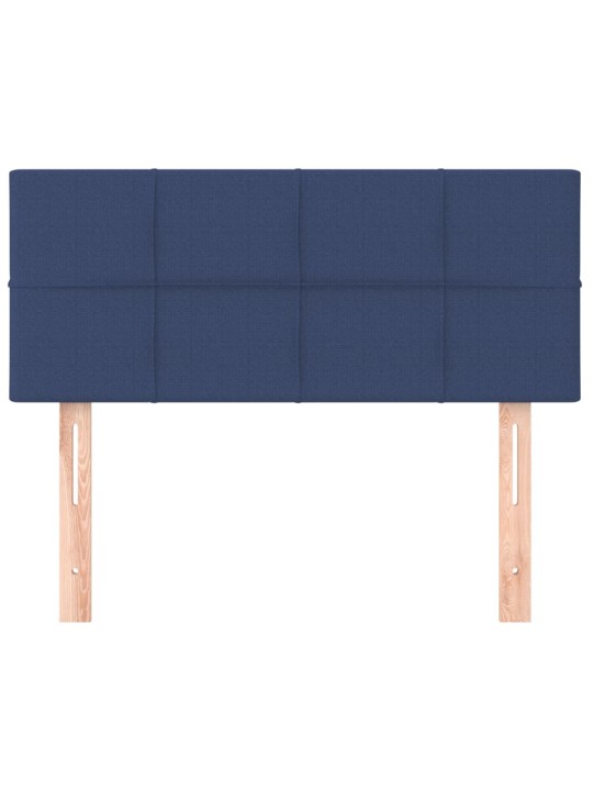 Čelo postele modré 100x5x78/88 cm textil