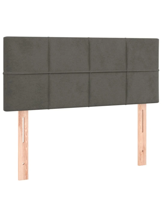 Čelo postele tmavě šedé 100x5x78/88 cm samet