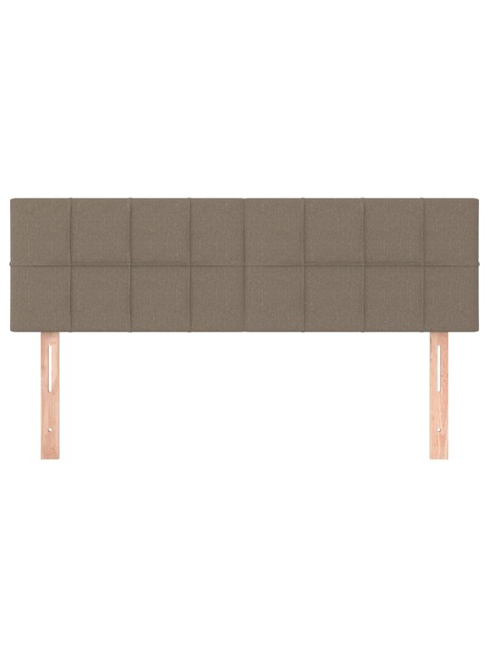 Čela postele 2 ks taupe 72 x 5 x 78/88 cm textil