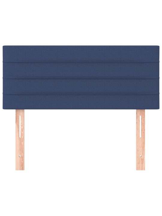 Čelo postele modré 80 x 5 x 78/88 cm textil