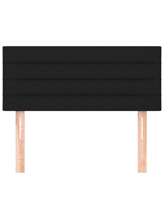 Čelo postele černé 100x5x78/88 cm textil