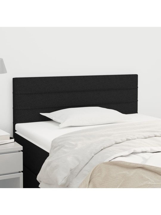 Čelo postele černé 100x5x78/88 cm textil