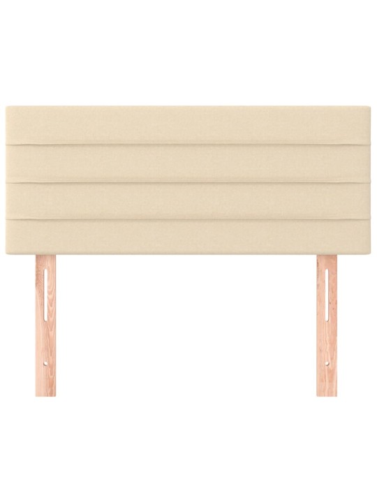 Čelo postele krémové 100x5x78/88 cm textil