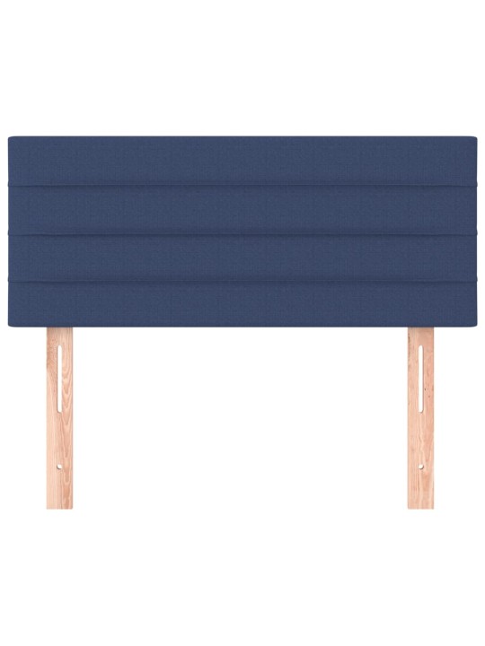 Čelo postele modré 100x5x78/88 cm textil