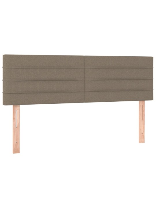 Čela postele 2 ks taupe 72 x 5 x 78/88 cm textil