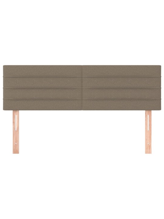 Čela postele 2 ks taupe 72 x 5 x 78/88 cm textil