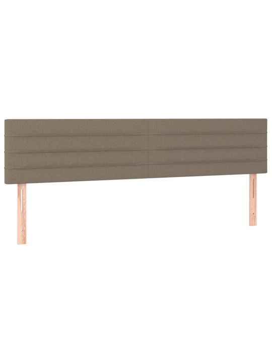 Čela postele 2 ks taupe 72 x 5 x 78/88 cm textil