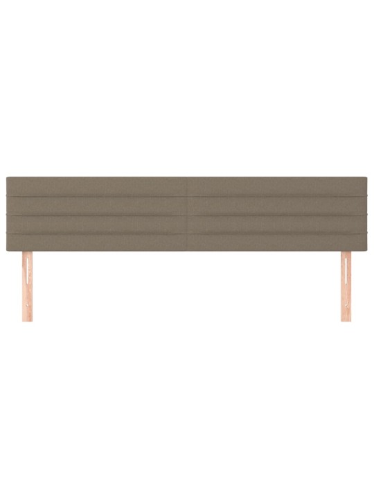 Čela postele 2 ks taupe 72 x 5 x 78/88 cm textil