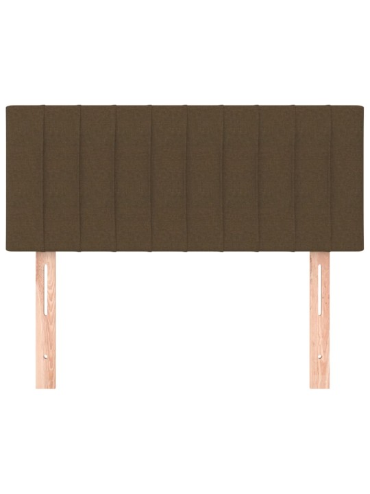 Čelo postele tmavě hnědé 80 x 5 x 78/88 cm textil