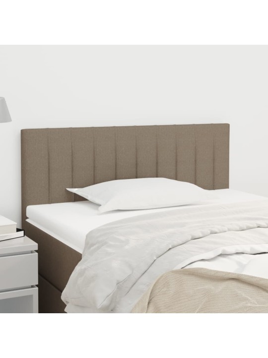 Čelo postele taupe 90x5x78/88 cm textil
